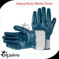 SRSAFETY oil gas resistant glove/Smooth nitrile safety glove